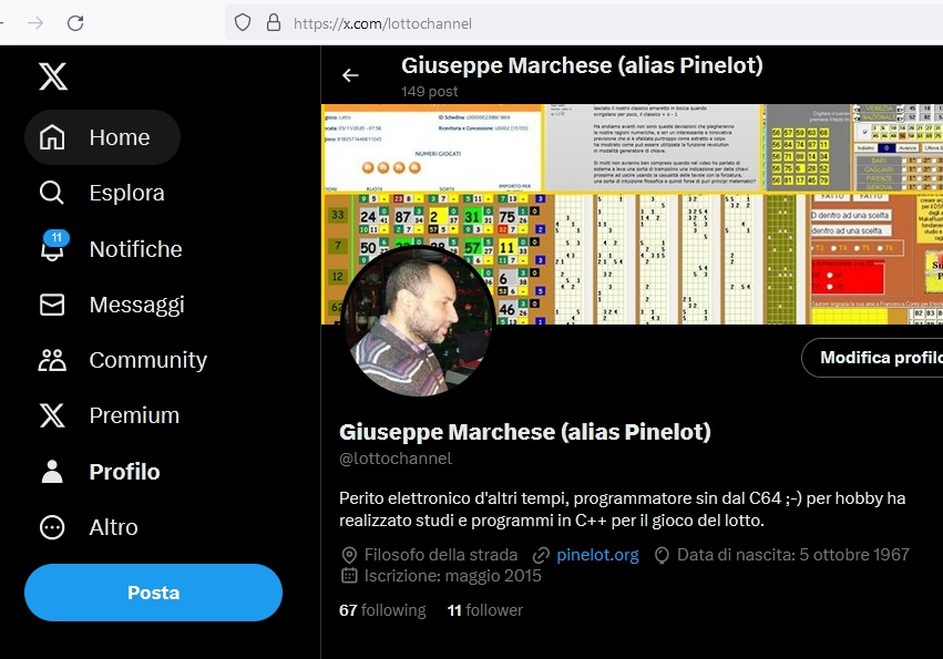 giuseppe marchese alias Pinelot su X